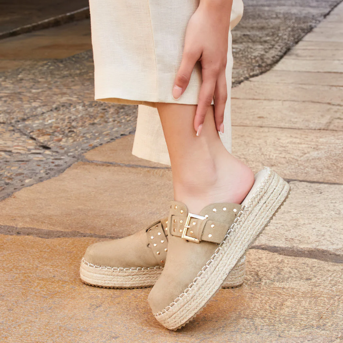 Sabots en daim - Kaki - taille 36 - vue 19