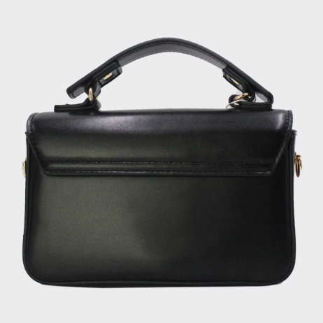 Sac à main avec une bandoulière amovible et une fermeture dorée - Camel - taille 41