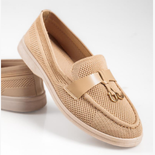 Mocassins caractérisée souple sans lacets - Beige - taille 36 - vue 7