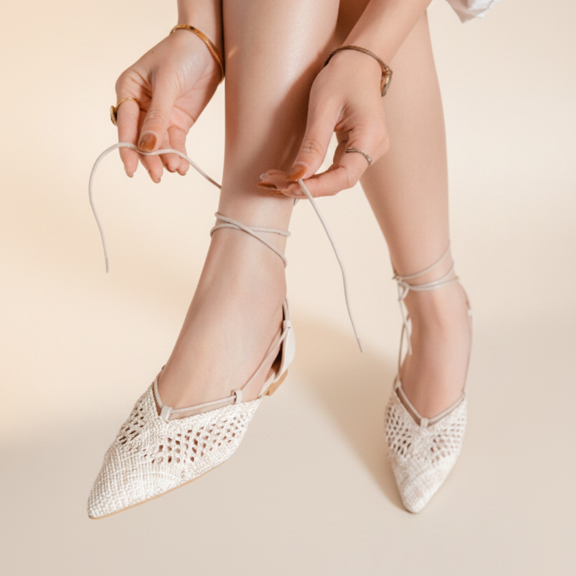 Ballerines à bout pointu au style délicat - Noir - taille 36 - vue 1