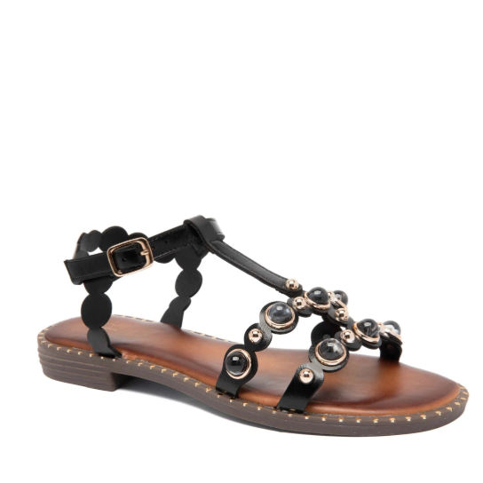 sandale femme avec perle - Beige - taille 38 - vue 15