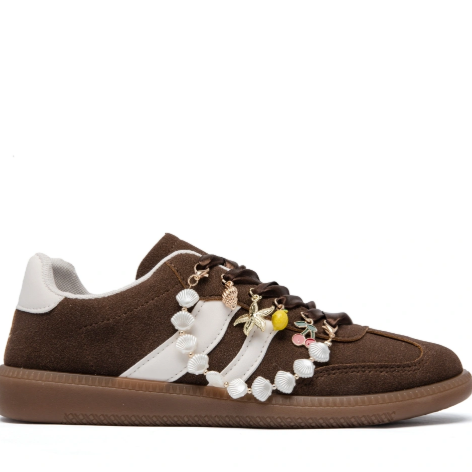 Basket avec bijoux - Beige - taille 39 - vue 10