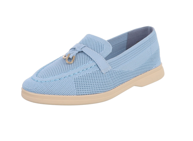 Mocassin à enfiler - Bleu - taille 37 - vue 14