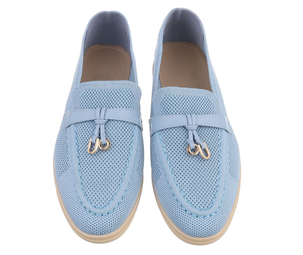 Mocassin à enfiler - Bleu - taille 39 - vue 16