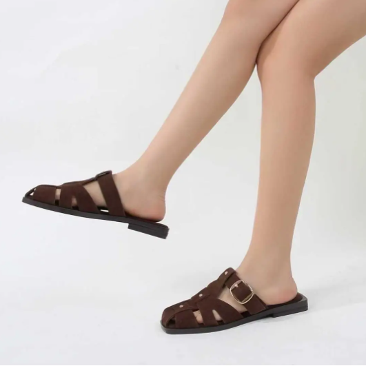 Mule confortable en daim - Noir - taille 39 - vue 4