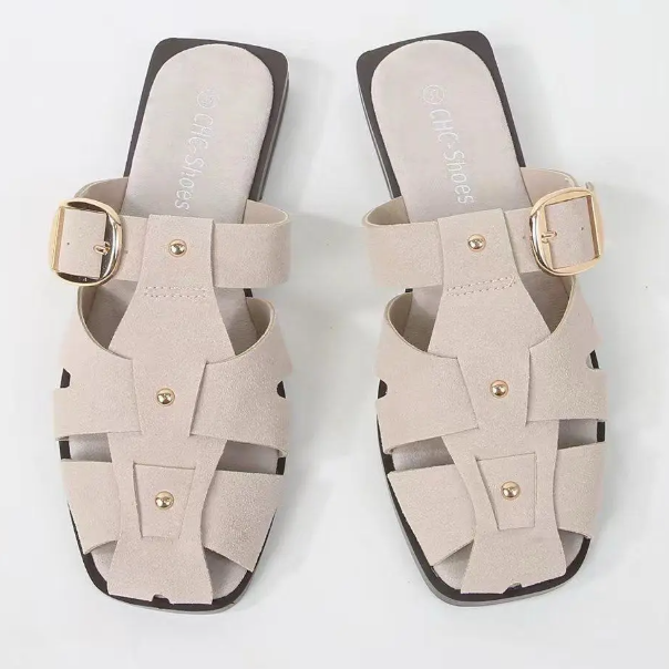 Mule confortable en daim - Marron - taille 37 - vue 8