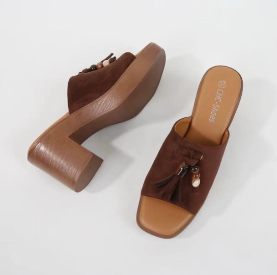 Sandales à talons - Marron - taille 39 - vue 10