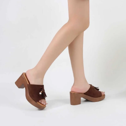 Sandales à talons - Marron - taille 40 - vue 11