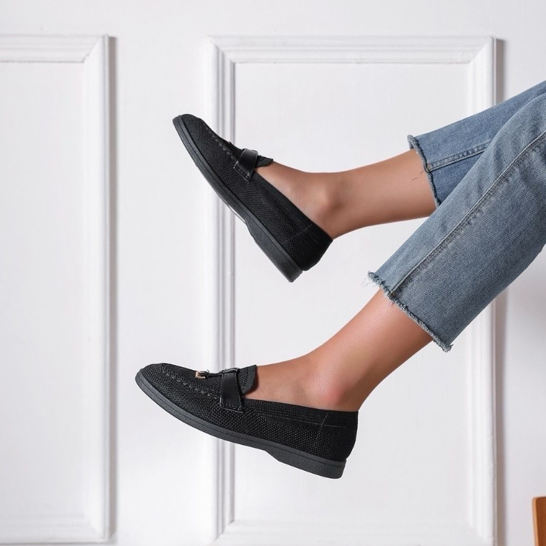Mocassins caractérisée souple sans lacets - Noir - taille 38 - vue 3