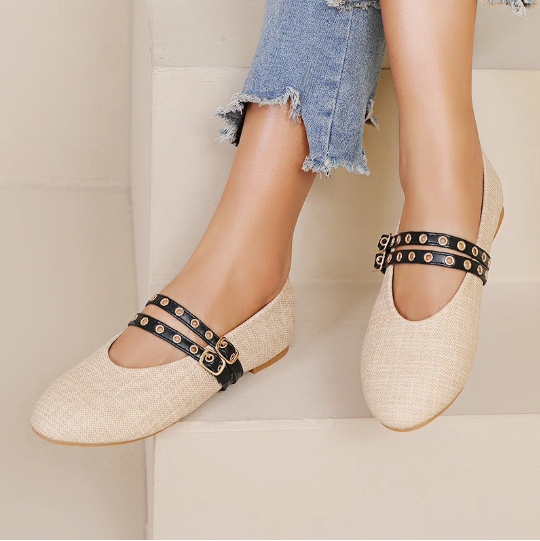 Ballerine à bride avec petites boucles - Noir - taille 40 - vue 5