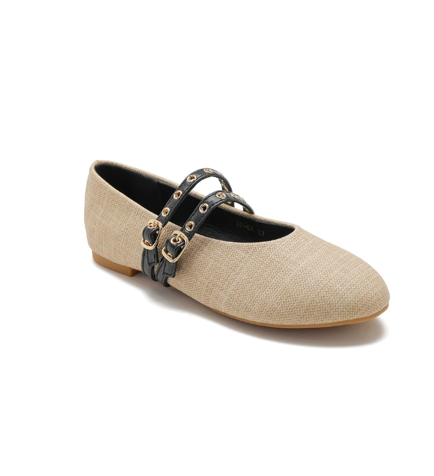 Ballerine à bride avec petites boucles - Noir - taille 41 - vue 6