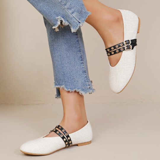 Ballerine à bride avec petites boucles - Noir - taille 39 - vue 4