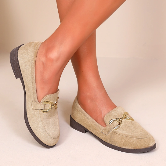 Mocassin à boucle semelle confortable - Kaki - taille 40 - vue 11