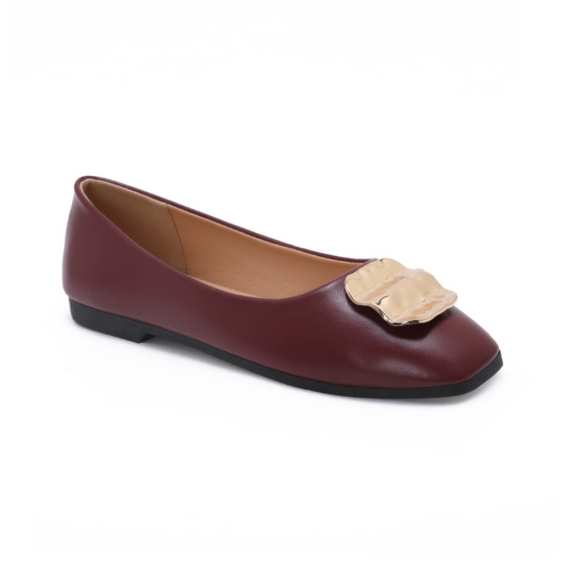Ballerines à détail métallique - Kaki - taille 41 - vue 12