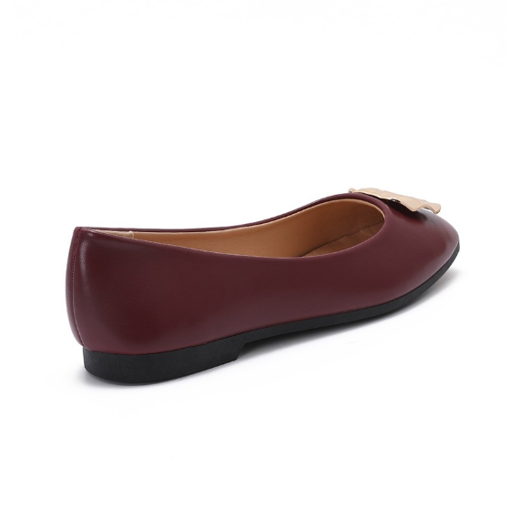 Ballerines à détail métallique - Camel - taille 36 - vue 13