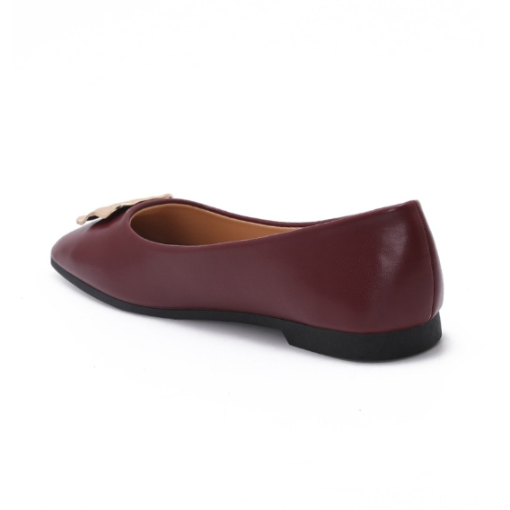 Ballerines à détail métallique - Camel - taille 37 - vue 14