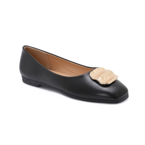 Ballerines à détail métallique - Camel - taille 40 - vue 17