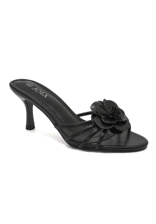 Sandale demi talon et à bride à fleur - Beige - taille 36 - vue 13