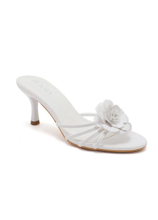 Sandale demi talon et à bride à fleur - Beige - taille 40 - vue 17