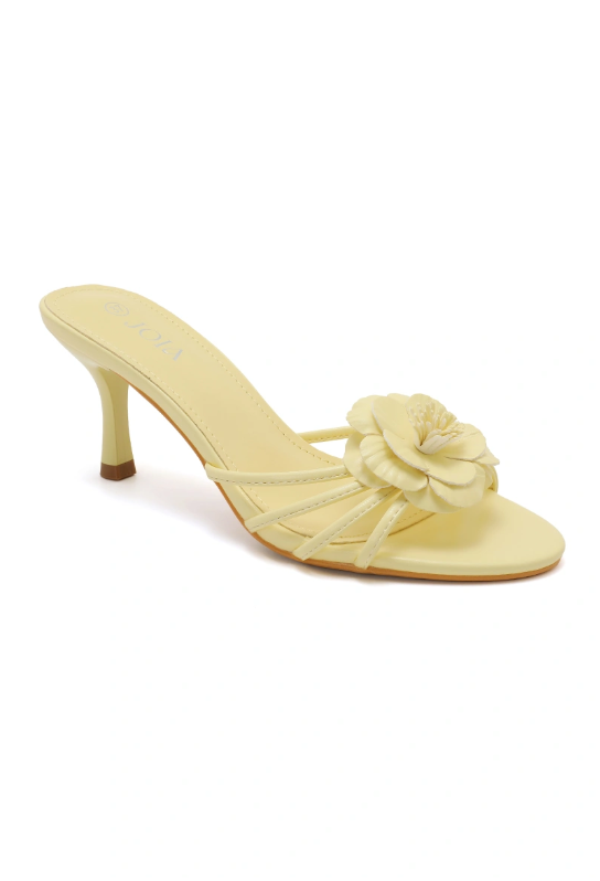 Sandale demi talon et à bride à fleur - Bleu - taille 39 - vue 28
