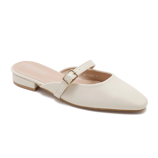Babouche à bride avec boucle - Beige - taille 41 - vue 12