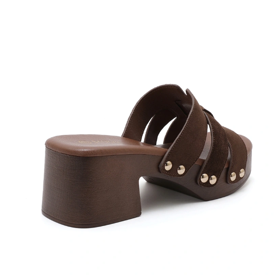 Sandale à plateforme tendance - Camel - taille 37 - vue 14