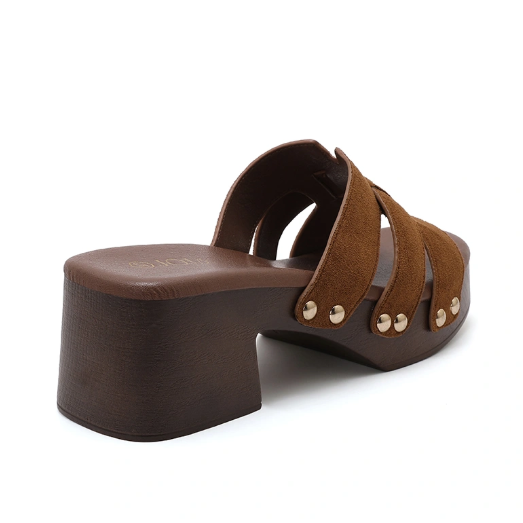 Sandale à plateforme tendance - Camel - taille 41 - vue 18