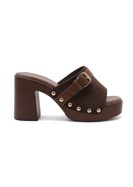 Sandales à Talon Plateforme - Camel - taille 36 - vue 13