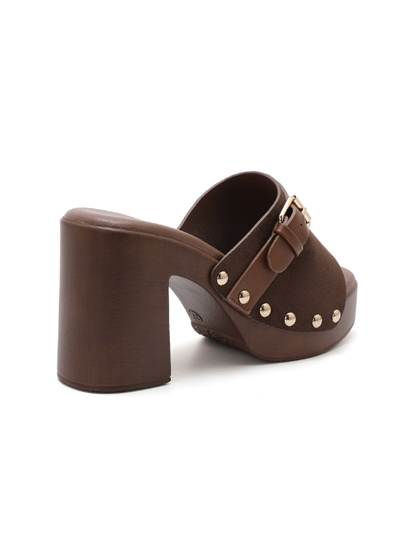 Sandales à Talon Plateforme - Camel - taille 37 - vue 14