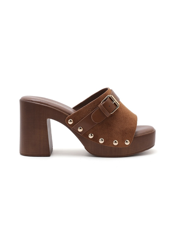 Sandales à Talon Plateforme - Camel - taille 40 - vue 17