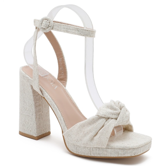 Sandale à talon - Beige - taille 41 - vue 12