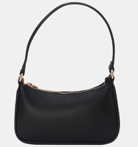 Sac Baguette Minimaliste - Noir - vue 1