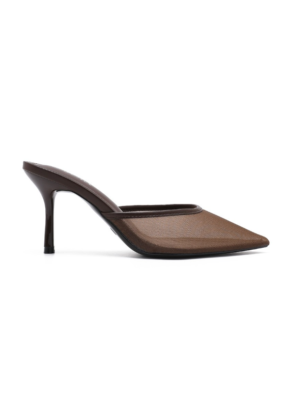 Escarpin en Mesh - Marron - taille 36 - vue 13