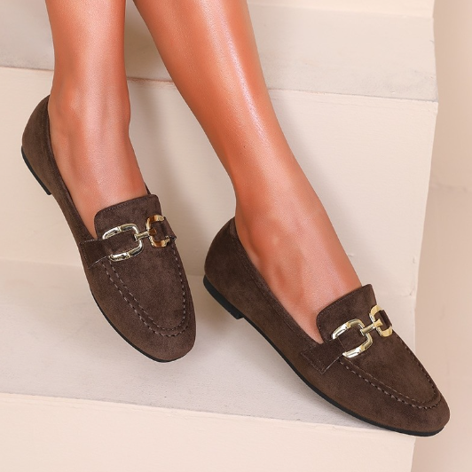 Mocassins en Suédine– Douceur et Sophistication - Noir - taille 36 - vue 1