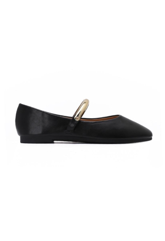 Ballerine à Bride Tubulaire Dorée - Kaki - taille 38 - vue 9