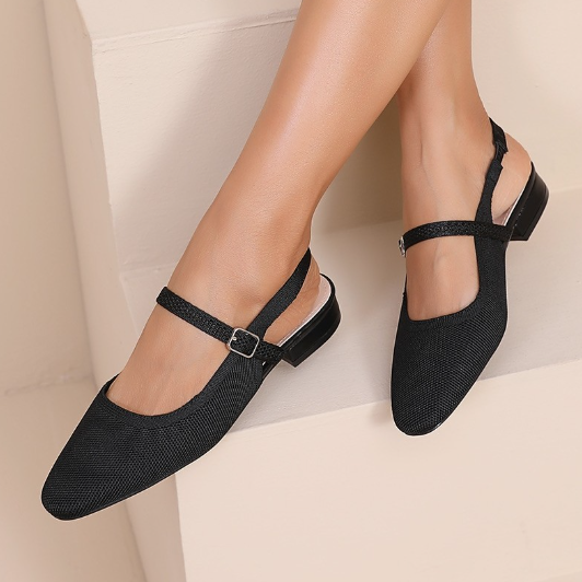 Ballerines en Mesh Doré – Confort & Éclat - Kaki - taille 36 - vue 7