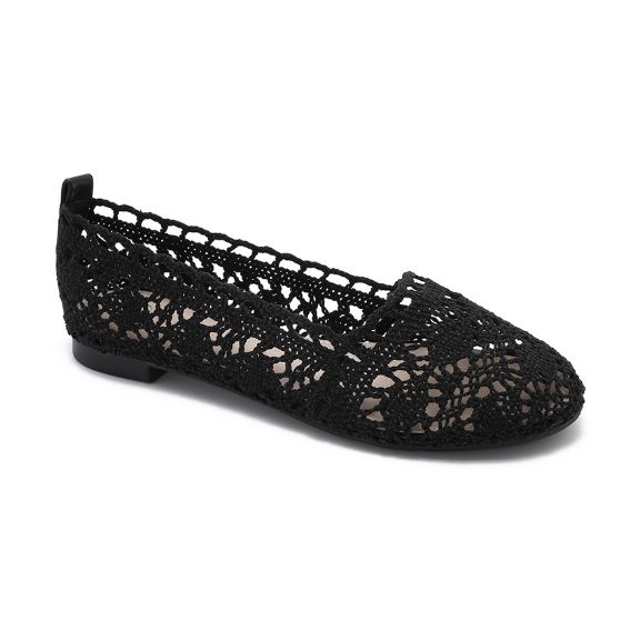 Ballerines en Crochet Bohème - Blanc - taille 37 - vue 8