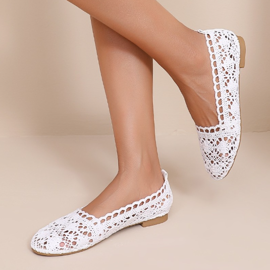 Ballerines en Crochet Bohème - Noir - taille 39 - vue 4