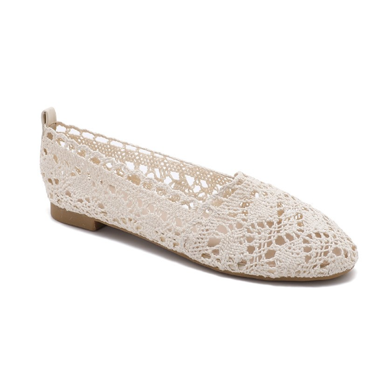 Ballerines en Crochet Bohème - Blanc - taille 41 - vue 12