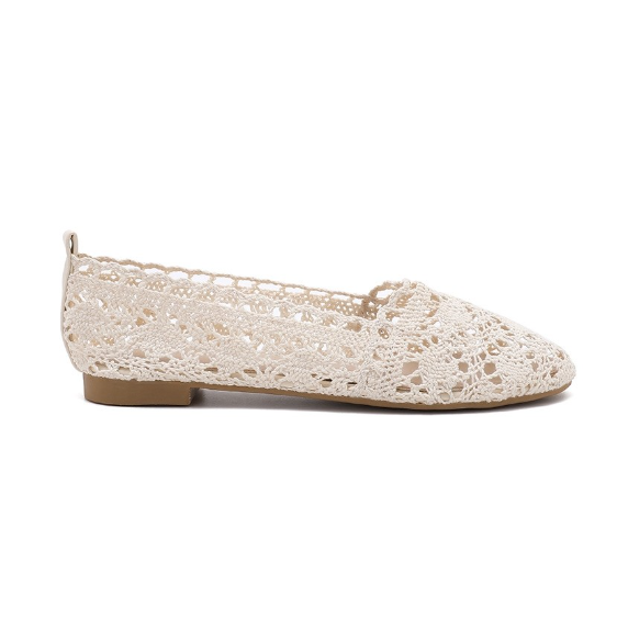 Ballerines en Crochet Bohème - Beige - taille 36 - vue 13
