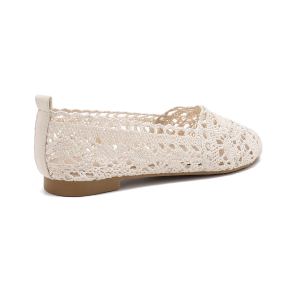 Ballerines en Crochet Bohème - Beige - taille 37 - vue 14