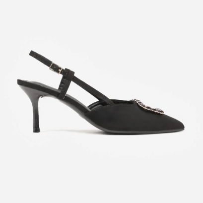 Chaussures talon bijoux - Brown - taille 38 - vue 9