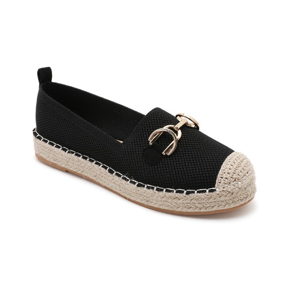 Espadrilles Plates à Mors Doré - Beige - taille 40 - vue 11