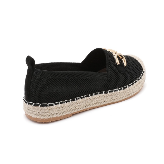 Espadrilles Plates à Mors Doré - Kaki - taille 36 - vue 13