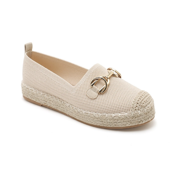 Espadrilles Plates à Mors Doré - Kaki - taille 38 - vue 15