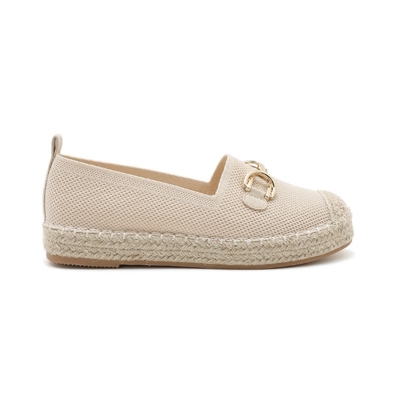 Espadrilles Plates à Mors Doré - Kaki - taille 39 - vue 16