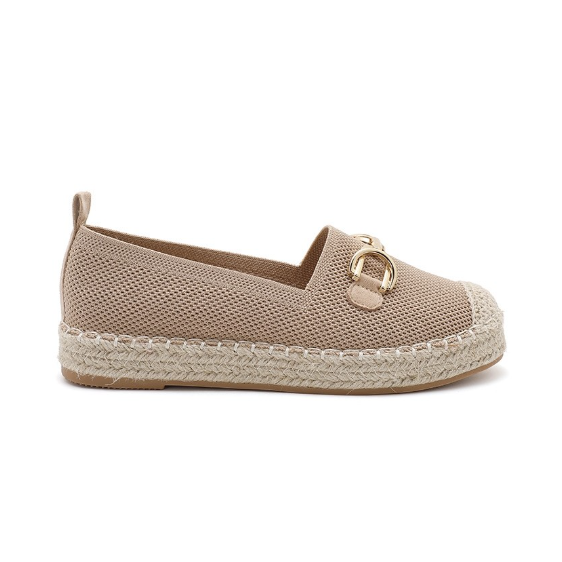 Espadrilles Plates à Mors Doré - Rose - taille 37 - vue 20