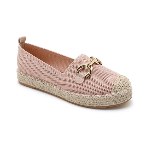 Espadrilles Plates à Mors Doré - Beige - taille 36 - vue 7