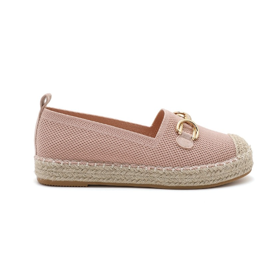 Espadrilles Plates à Mors Doré - Beige - taille 37 - vue 8