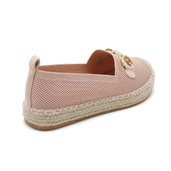 Espadrilles Plates à Mors Doré - Beige - taille 38 - vue 9